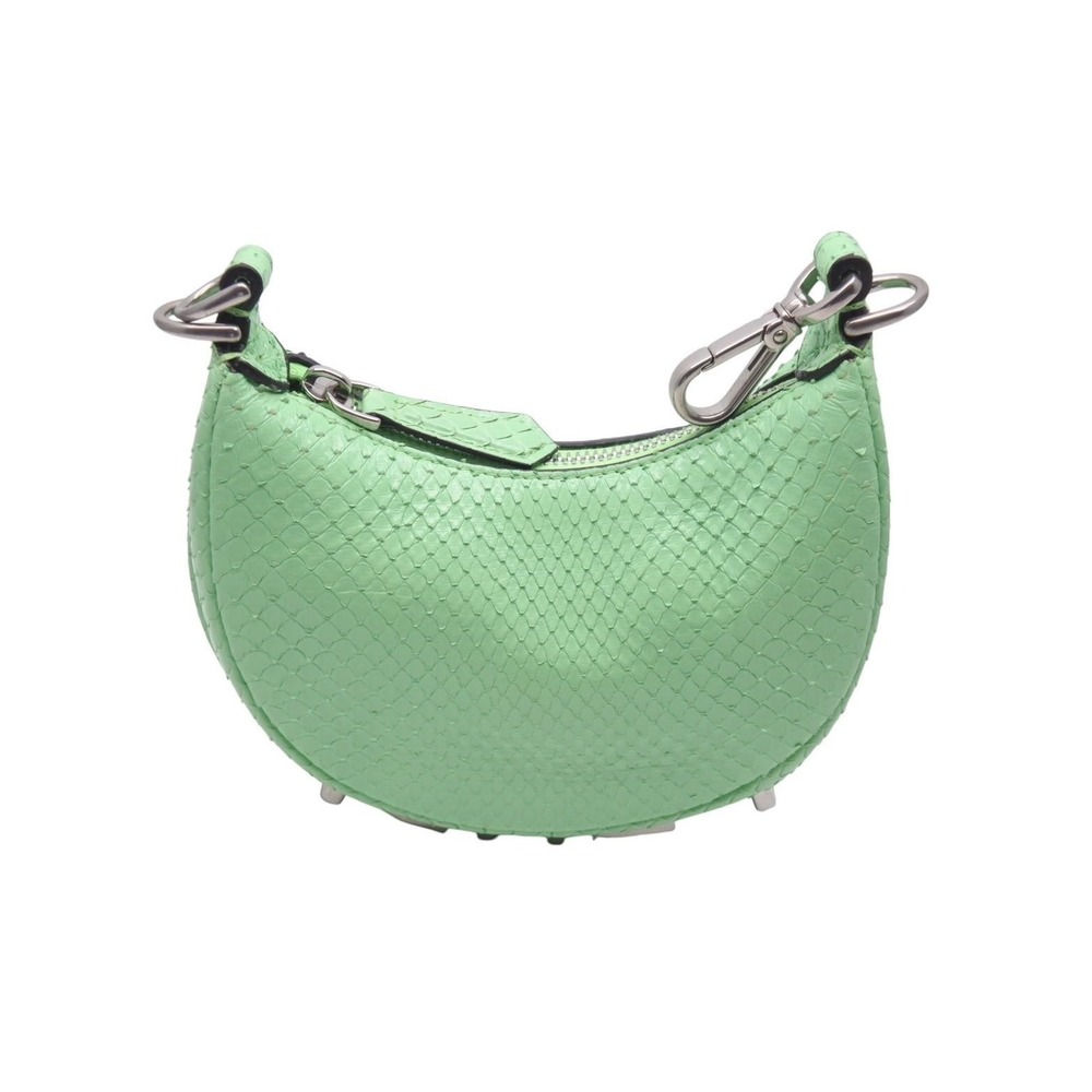 FENDI Python shoulder bag FendiGraphy hobo green leather